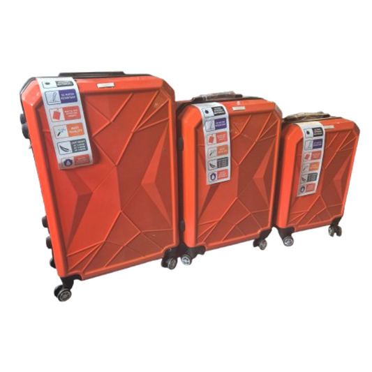 3-teiliges Kofferset Orange