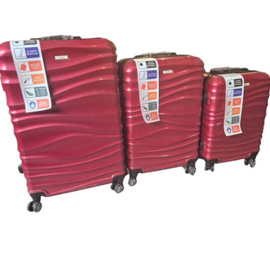 3-teiliges Kofferset Rot