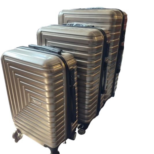 3-teiliges Kofferset Champagner