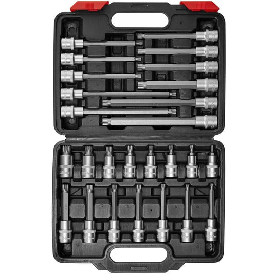 1/2'' Spline-Bit-Steckschlüsselsatz | 26-teilig | Praktisches Set für jede Aufgabe