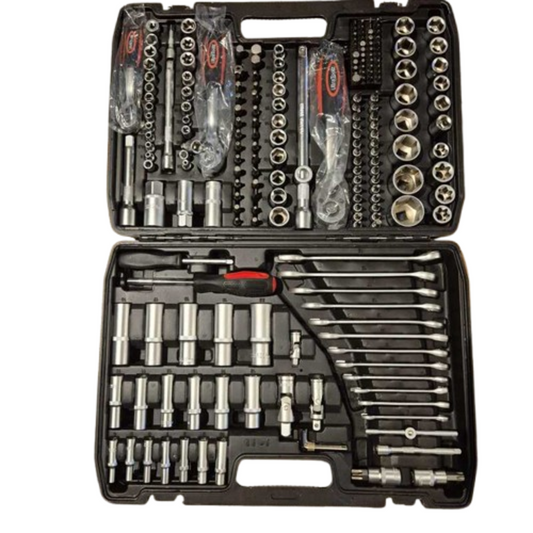 215-teiliges Steckschlüssel-Set | Sehr umfangreicher Werkzeugkoffer