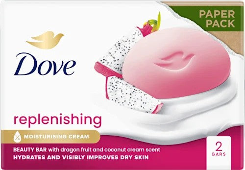 5 x Dove Zeepblok Drakenfruit (2×90 g), totaal 900 g