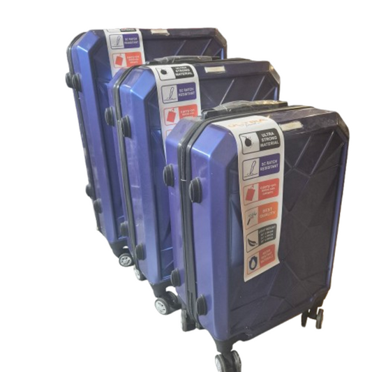 3-teiliges Kofferset Blau