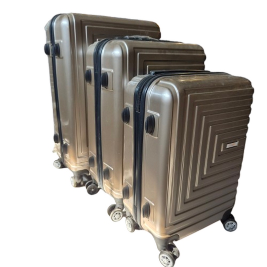 3-teiliges Kofferset Champagner