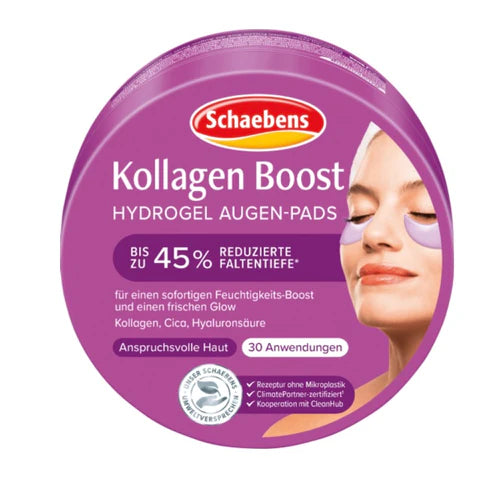 2 x Hydrogel oogpads Collageen Boost pot (30 paar), 60 stuks