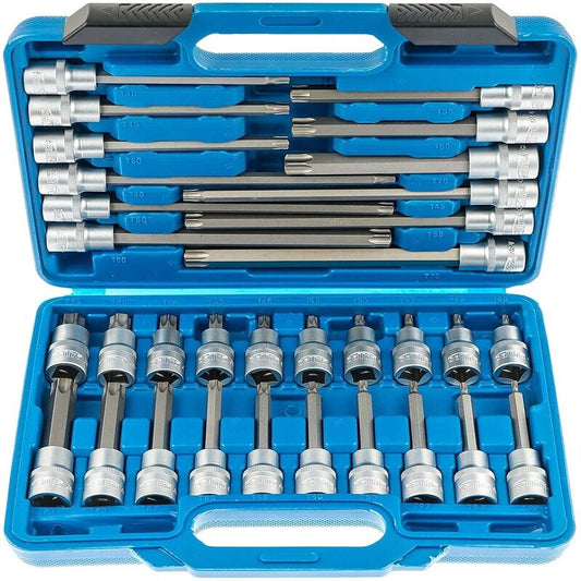 1/2'' TORX-Bit-Steckschlüsselsatz | 32-teilig | Professionelle Qualität