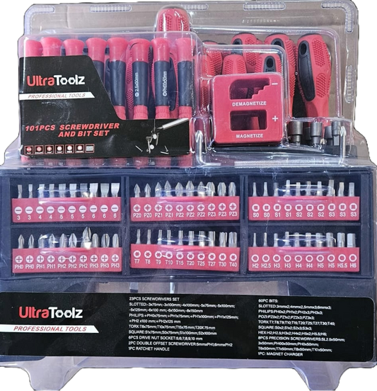 Schraubendreher-Set & Bit-Set – 101-teilig