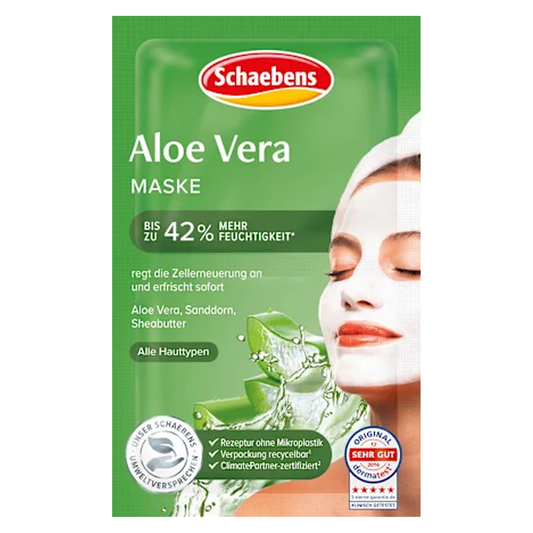 10 x Schaebens Gesichtsmaske Aloe Vera (2 x 5 ml), 10 ml
