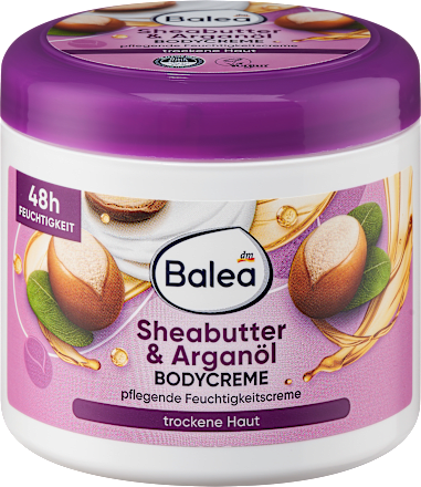 Balea Bodycreme Sheaboter & Arganolie, 500 ml