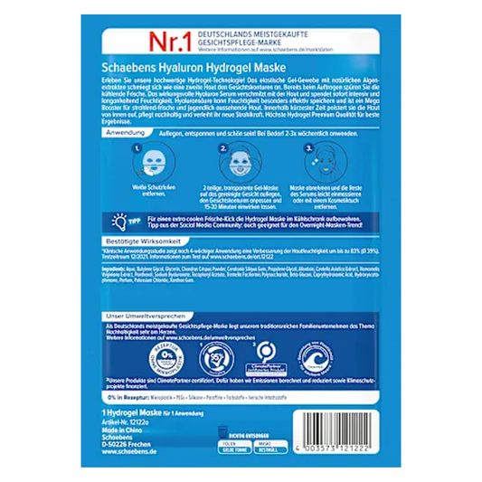 10 x Schaebens Gesichtsmaske Hyaluron (Stoffmaske)