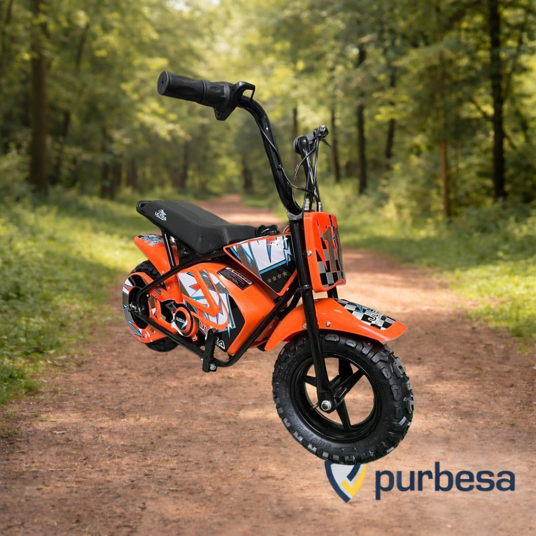 Ultra Motocross Monkey Bike 250W – Elektrische Kinder Crossbike met Zijwieltjes (24V)