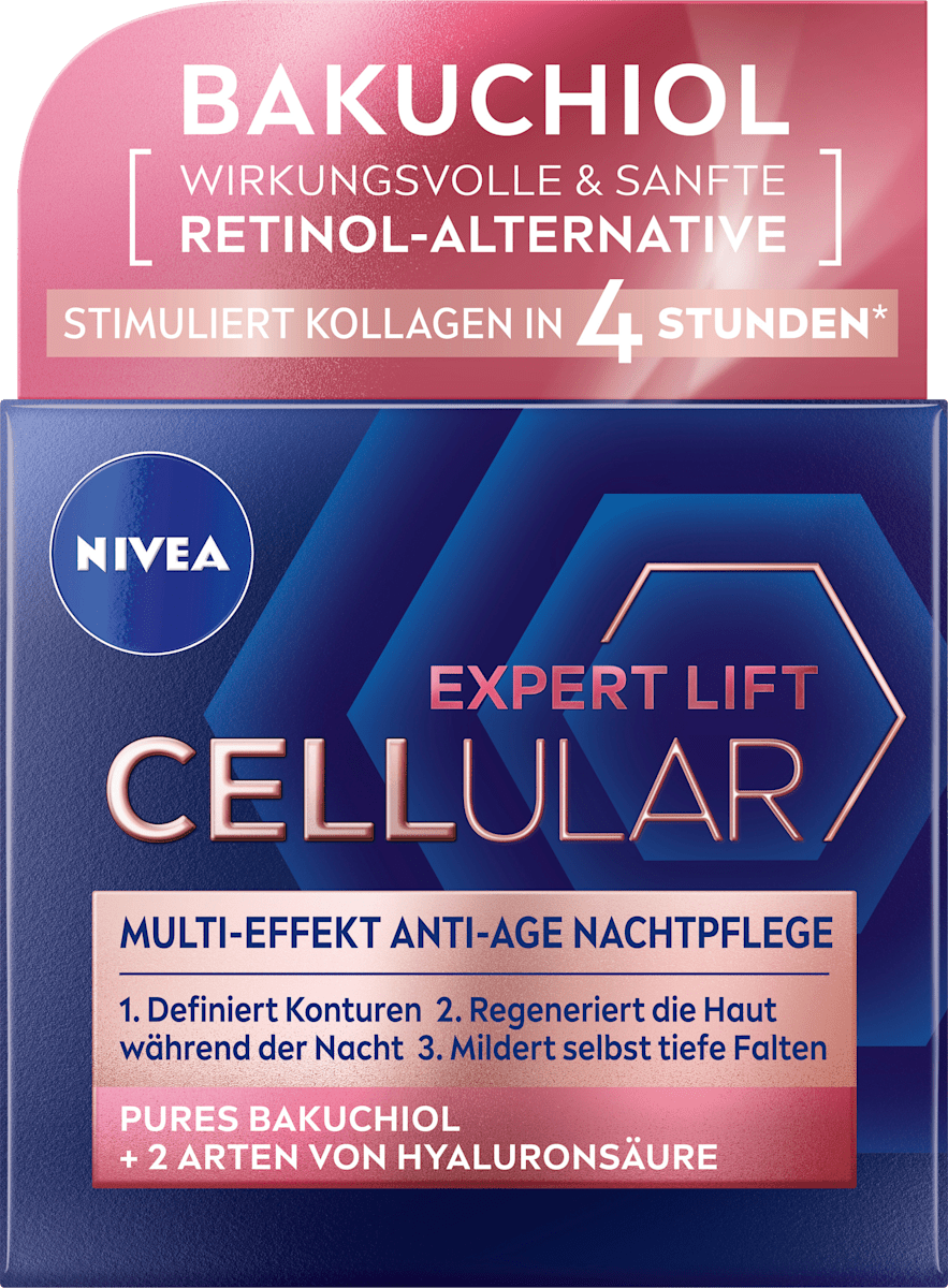 NIVEA Cellular Expert Lift Nachtcrème – verpakking close-up – Purbesa Care