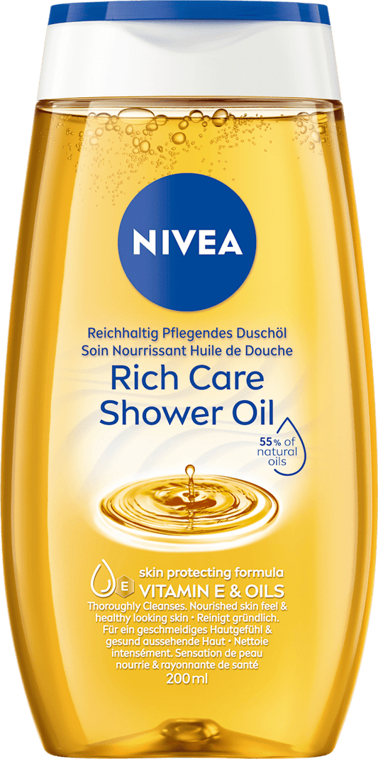 NIVEA Doucheolie Rich Care 200 ml – verzorgende doucheolie – Purbesa Care