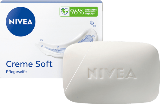 NIVEA Crème Soft verzorgende zeep 100 g – met amandelolie – Purbesa Care