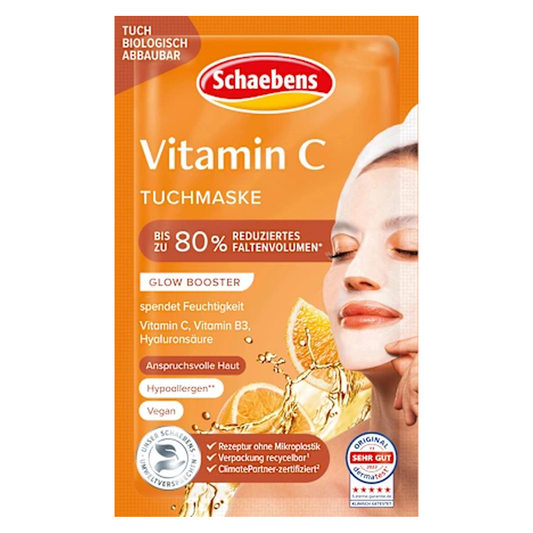 10 x Schaebens Gesichtsmaske Vitamin C (Stoffmaske)