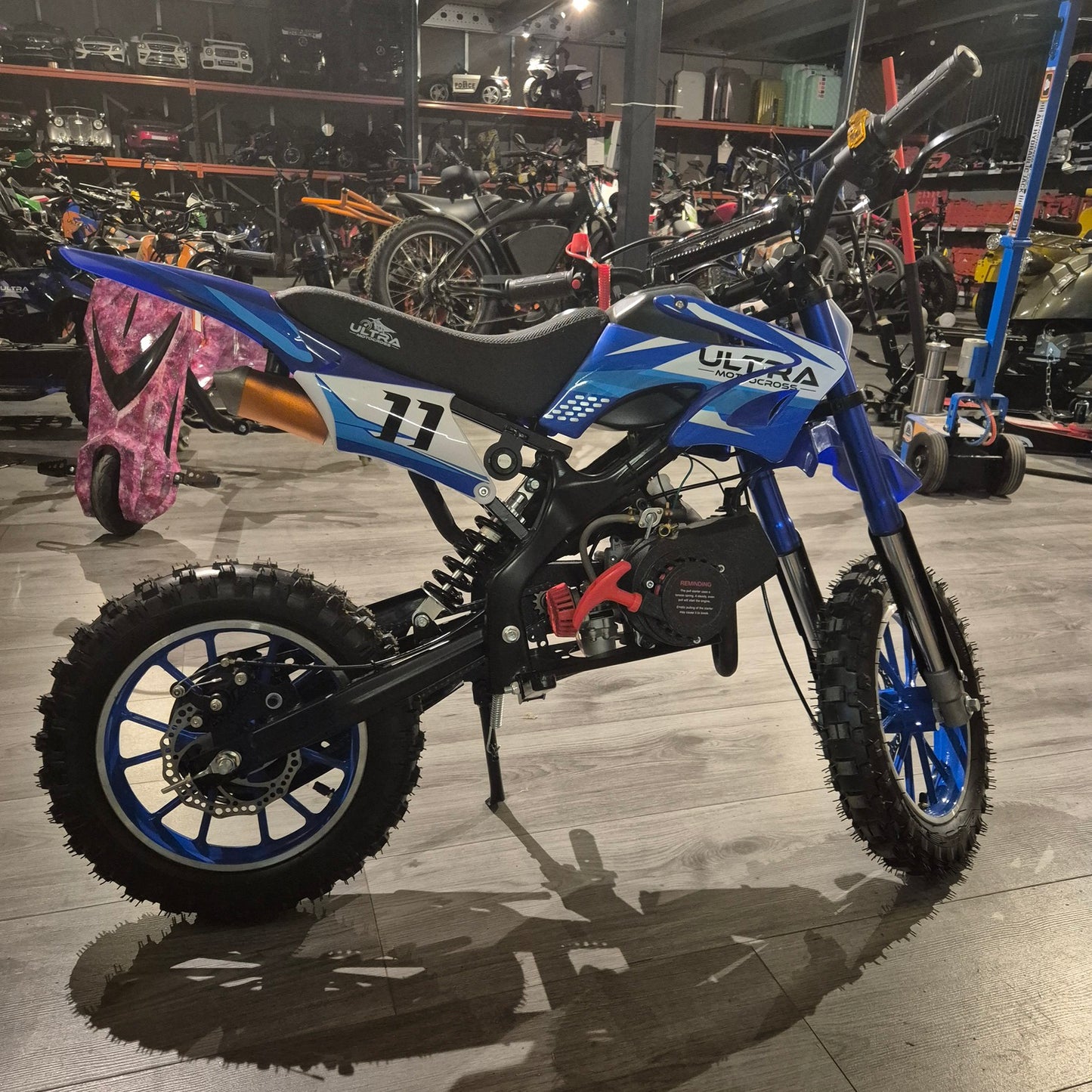 Ultramotorcross Kinder-Crosser 49CC 2-Takt mit Seilzugstarter – Neu im Karton