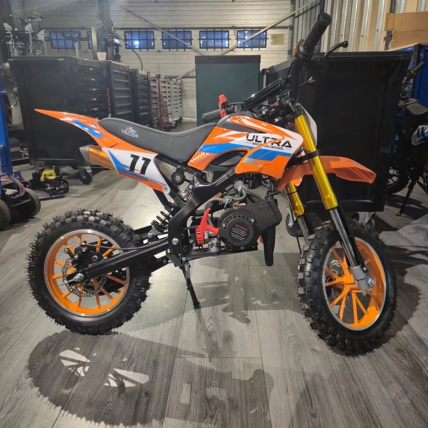 Ultramotorcross Kinder-Crosser 49CC 2-Takt mit Seilzugstarter – Neu im Karton