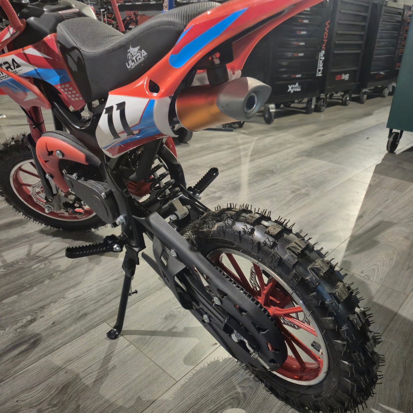 Ultramotorcross Kinder-Crosser 49CC 2-Takt mit Seilzugstarter – Neu im Karton