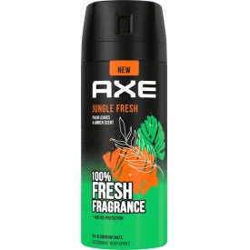 5 x AXE Bodyspray Jungle Fresh Palm Leaves &amp; Amber 150 ml