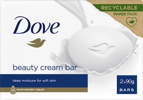 5 x Dove Zeepblok Beauty Cream (2×90 g), totaal 900 g