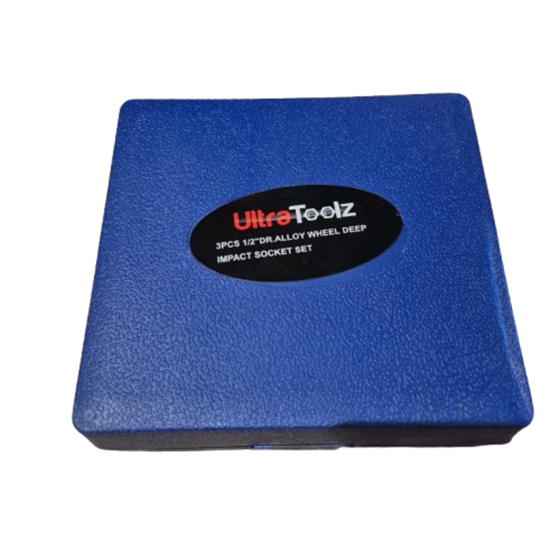 1/2″ Schlagschrauber-Steckschlüsselsatz – 3-teilig mit Schutzhülle (17–21 mm)