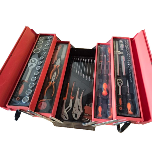 Gereedschapskist mit Metalen Box | 85-teiliges Allround-Set