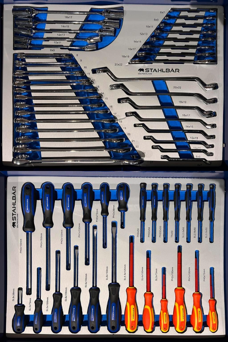 Professioneller Werkzeugwagen 6/7 Stahlbär Jumbo